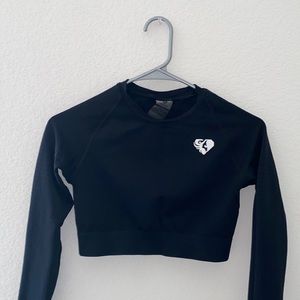 Womens Best long sleeve crop top